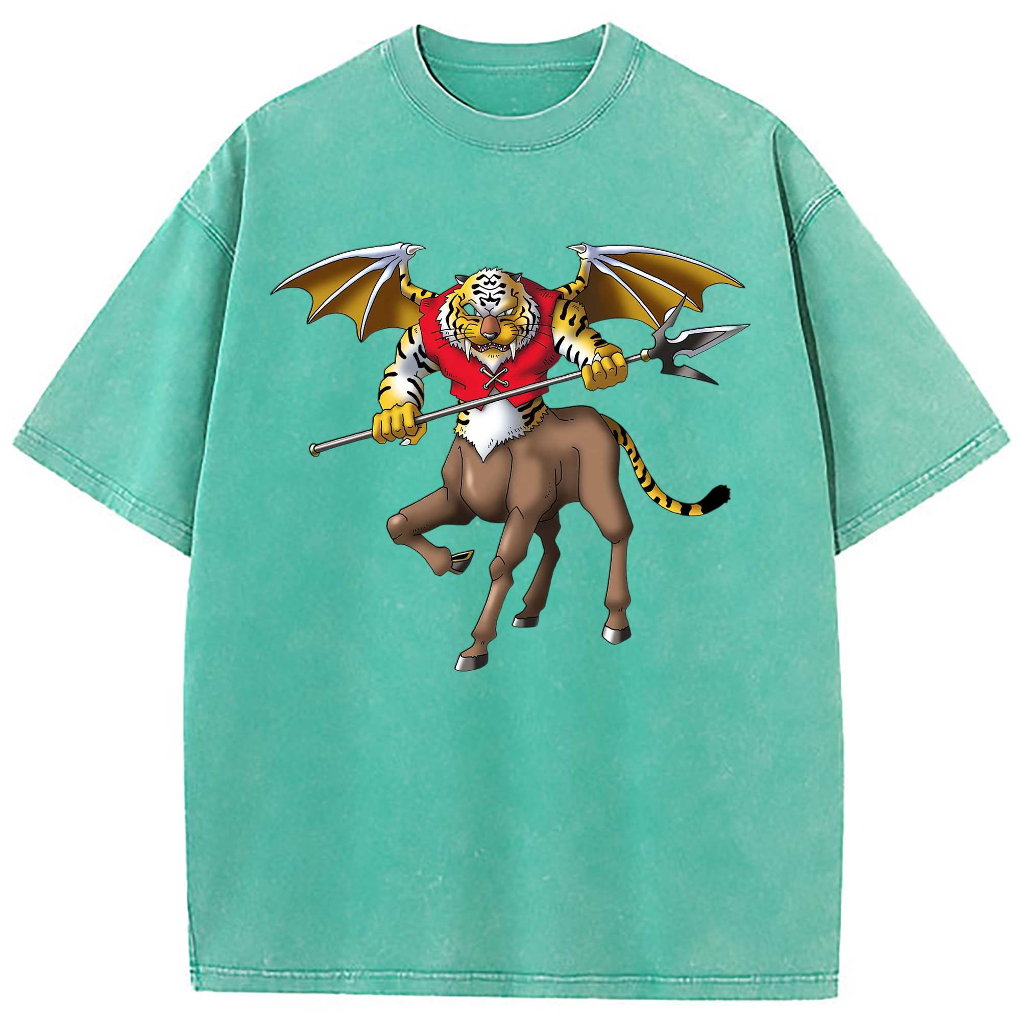 （画像用） ドラゴンクエスト Doragon Kuesuto Dragon Quest 綿100% ヴィンテージ風 半袖Tシャツ（フロントプリント）